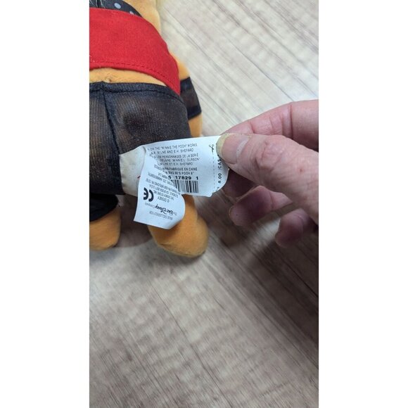 Disney Store Winnie The Pooh Rock Star Plush Toy With Guitar & Spiky Hair 9" - Picture 9 of 9